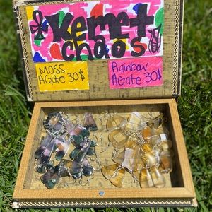 Grape agate and rainbow agate crystals ✨